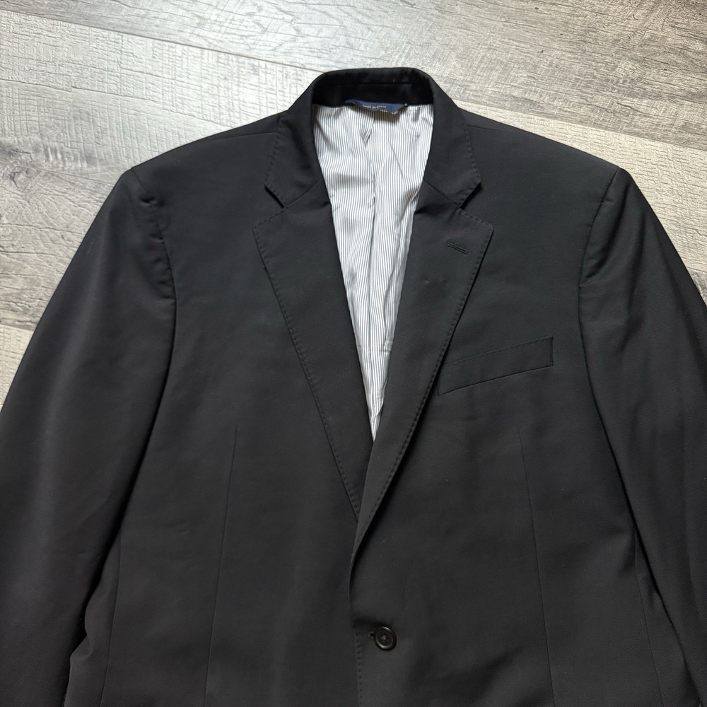 Brooks Brothers 346 Explorer Fitzgerald Fit Wool Black Blazer Sport Coat Sz 44L